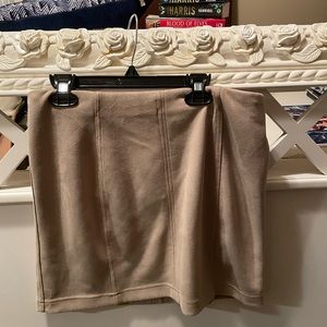 tan skirt